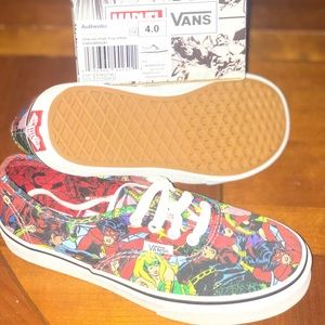 Marvel kids vans size 4